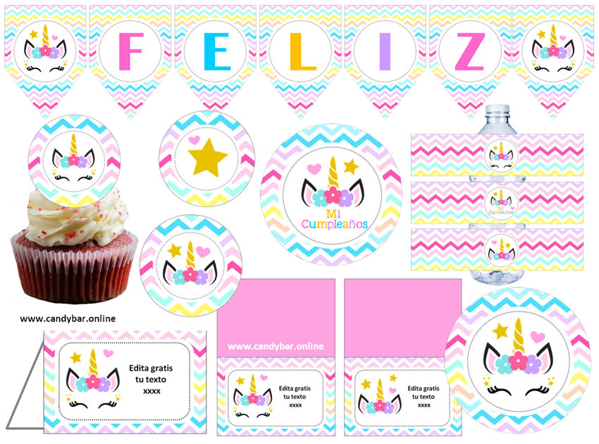 Pegatinas de cumpleaños personalizadas, arcoíris feliz cumpleaños